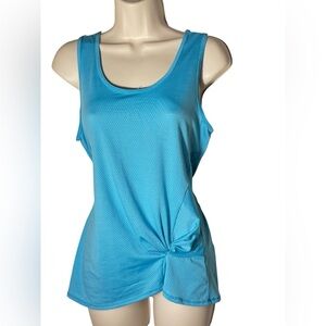 Lucky In Love Tennis sleeveless athletic side knot top size medium 8-10